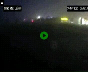 Webcam en périphérie de Chartres sur la N123, à hauteur de Luisant. Vue orientée vers Chartres