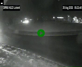 Webcam en périphérie de Chartres sur la N123, à hauteur de Luisant. Vue orientée vers Chartres