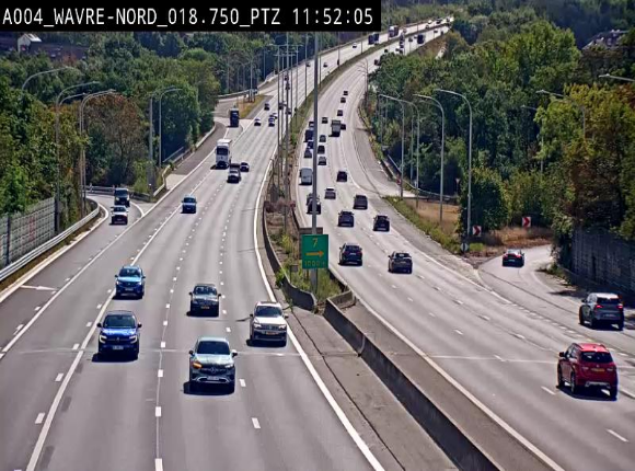Webcam traffic E411(A4) - BK 18.7 - Bierges (Wavre Nord)