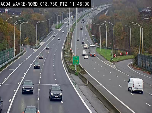 Webcam traffic E411(A4) - BK 18.7 - Bierges (Wavre Nord)