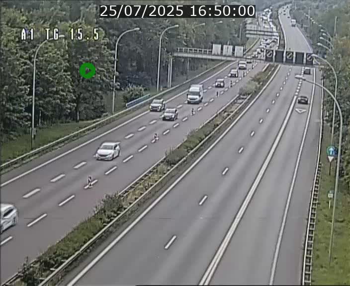 Traffic live webcam Luxembourg Munsbach - A1 direction Luxembourg - BK 15.5