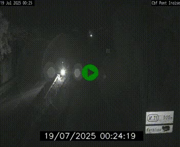 Webcam sur la N165 après le Pont de l'Iroise, à l'entrée de Brest
