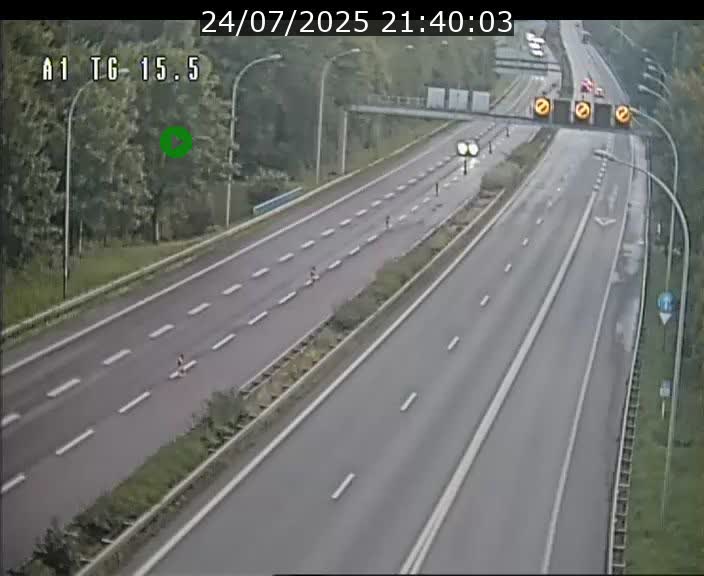 Traffic live webcam Luxembourg Munsbach - A1 direction Luxembourg - BK 15.5