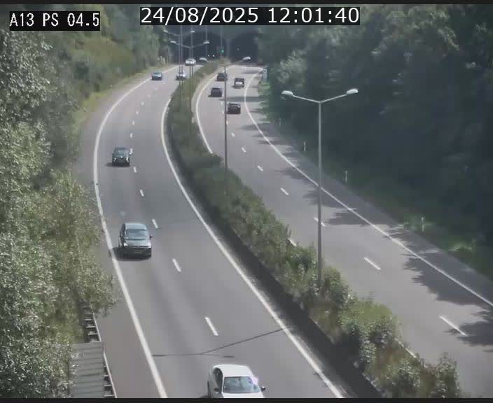 Traffic live webcam Luxembourg Differdange - A13 direction Esch-sur-Alzette - BK 4.5