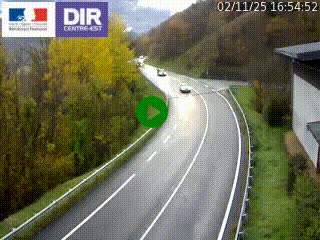 Caméra trafic sur la N90 à Bourg-Saint-Maurice, en provenance d'Aoste et en direction d'Albertville