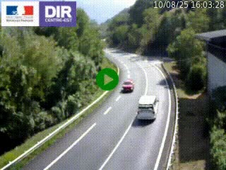 Caméra trafic sur la N90 à Bourg-Saint-Maurice, en provenance d'Aoste et en direction d'Albertville