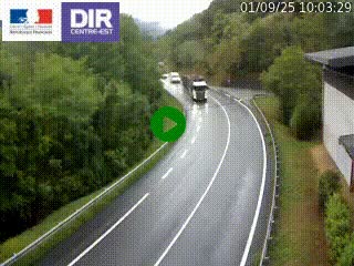 Caméra trafic sur la N90 à Bourg-Saint-Maurice, en provenance d'Aoste et en direction d'Albertville