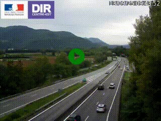 Caméra trafic à Meylan sur la Rocade-Sud de Grenoble en direction d'Aix-en-Provence