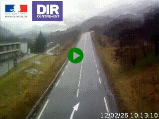 Web cam sur la N90 à Aime, en provenance de Bourg-Saint-Maurice et en direction d'Albertville