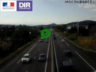 Caméra autoroute à Saint-Etienne (Les Littes) à hauteur du Ikea Saint-Etienne sur l'A72 en direction de Roanne