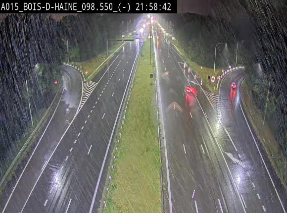 Webcam autoroute Belgique - Bois d'Haine - E42 - BK 98.6