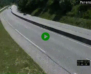 Webcam Ax-les-Thermes sur N20, en direction d'Andorre