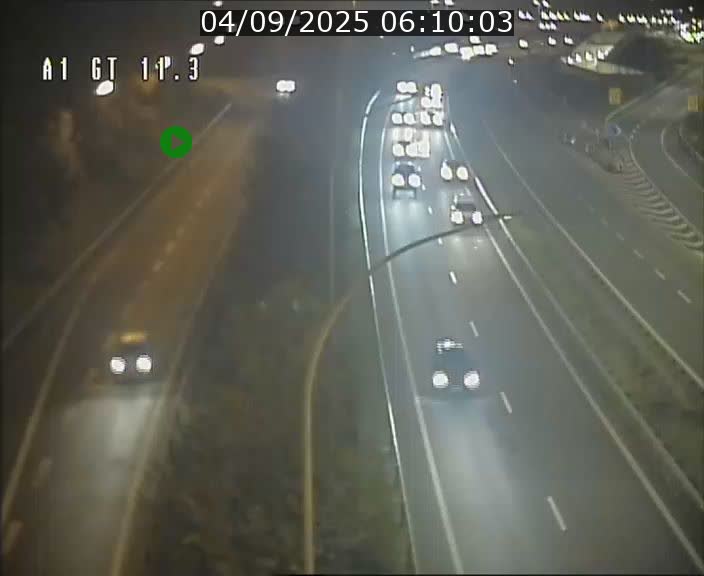 Traffic live webcam Luxembourg Senningerberg - A1 direction Allemagne - BK 11.3