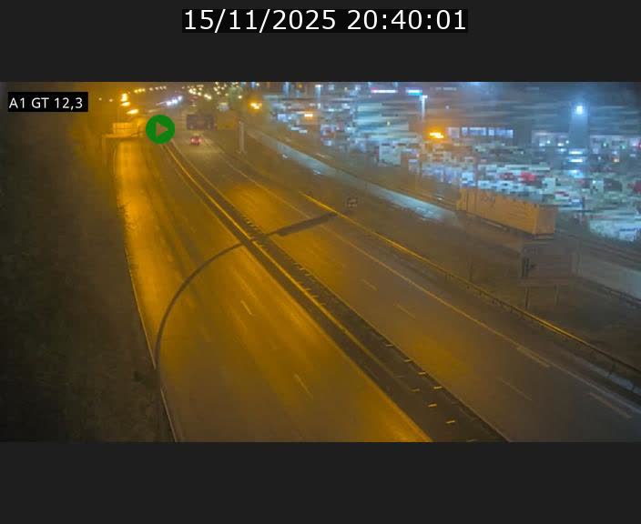 Traffic live webcam Luxembourg Senningerberg - A1 direction Allemagne - BK 12.3