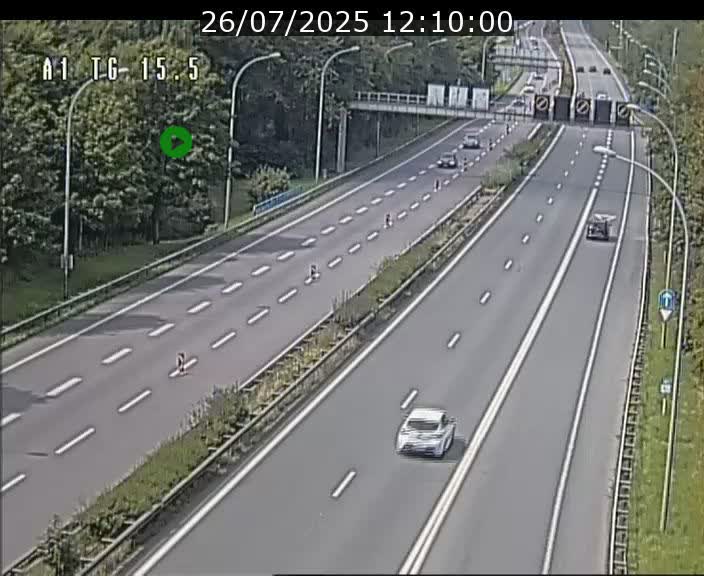 Traffic live webcam Luxembourg Munsbach - A1 direction Luxembourg - BK 15.5
