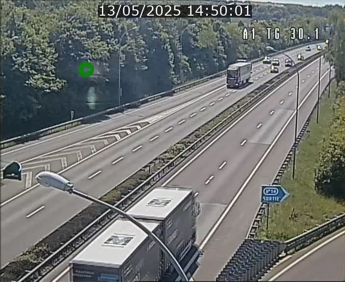 Traffic live webcam Luxembourg Grevenmacher - A1 direction Luxembourg - BK 30.1
