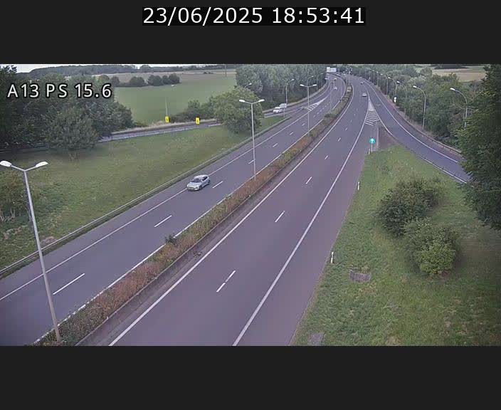 Traffic live webcam Luxembourg Kayl - A13 direction Dudelange - BK 15.6