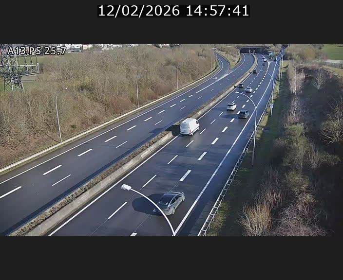 Traffic live webcam Luxembourg Frisange - A13 direction Allemagne - BK 26