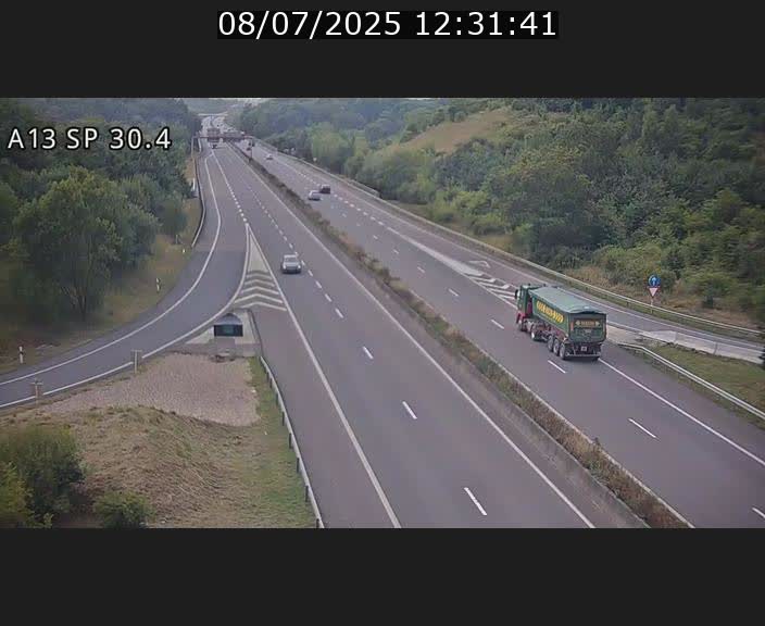 Traffic live webcam Luxembourg Altwies - A13 direction Luxembourg-ville - BK 30.4
