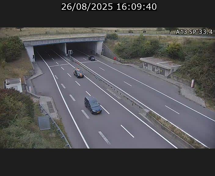 Webcam trafic sur A13 à hauteur d'Altwies en direction de Mondorf-les-bains et en provenance de l'Allemagne