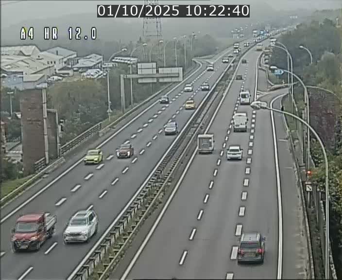 Traffic live webcam Luxembourg Jonction Foetz - A4 - BK 12.0 - direction Esch sur Alzette