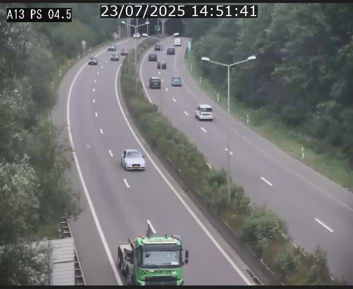 Traffic live webcam Luxembourg Differdange - A13 direction Esch-sur-Alzette - BK 4.5