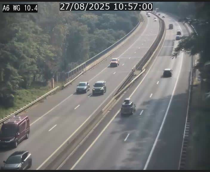 Traffic live webcam Luxembourg Mamer - A6 - BK 10.4 - direction Luxembourg/France/Allemagne