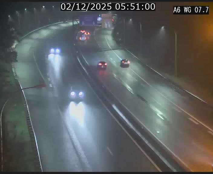 Traffic live webcam Luxembourg - Bridel - A6 - BK 7.7 - direction Belgique
