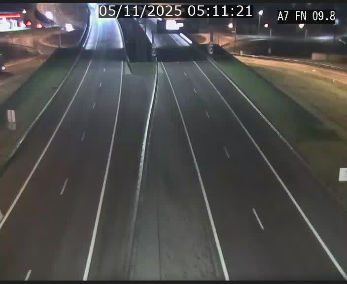 Caméra trafic Luxembourg - A7, Tunnel Gousselerbierg, sortie sud, direction rond-point Lorentzweiler (BK 9.9)