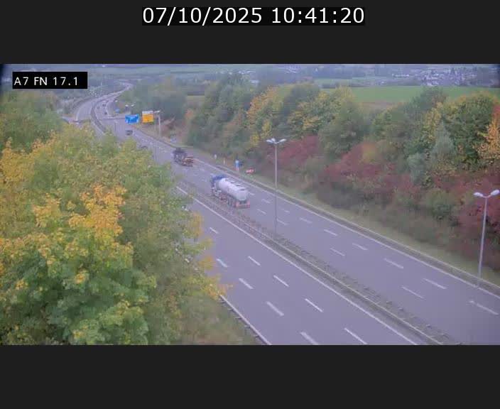 Caméra trafic Luxembourg - A7, Merscherbierg direction Mersch