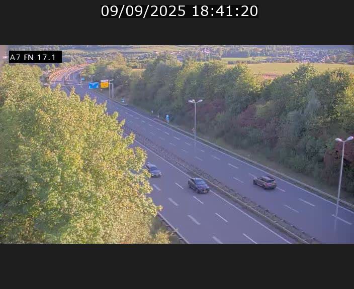 Caméra trafic Luxembourg - A7, Merscherbierg direction Mersch
