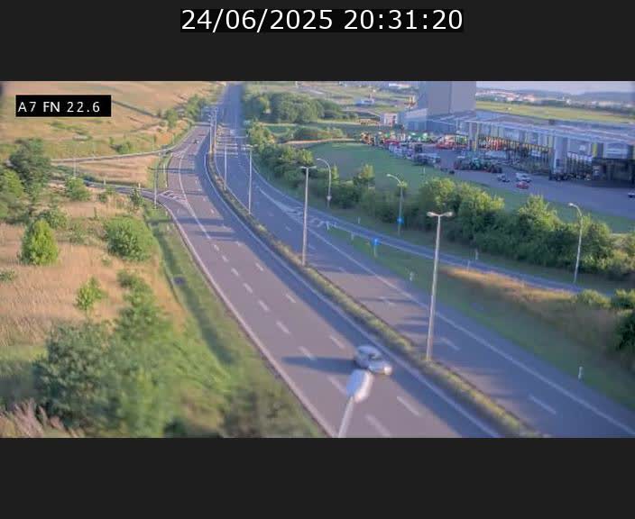 Caméra trafic Luxembourg - A7, Colmar-berg direction Mersch