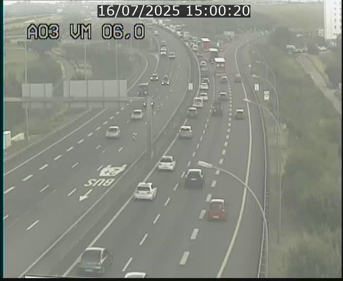 Traffic live webcam Luxembourg Aire de Berchem - A3 - BK 6 - direction France
