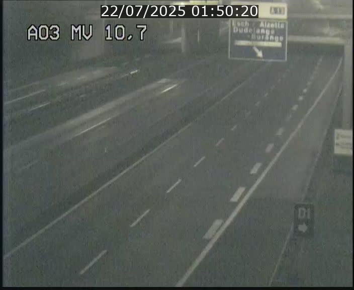 Traffic live webcam Luxembourg Croix de Bettembourg - A3 - BK 10.7 - direction France