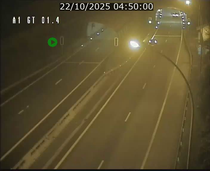 Traffic live webcam Luxembourg Hesperange - A1 direction Kirchberg - BK 1.4