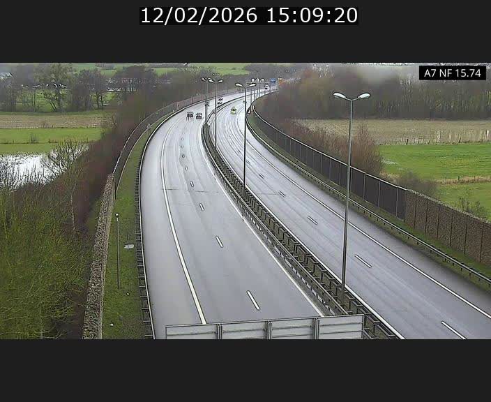 Caméra trafic Luxembourg - A7, Tunnel Mersch, entrée nord, direction Lorentzweiler