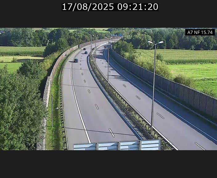 Caméra trafic Luxembourg - A7, Tunnel Mersch, entrée nord, direction Lorentzweiler