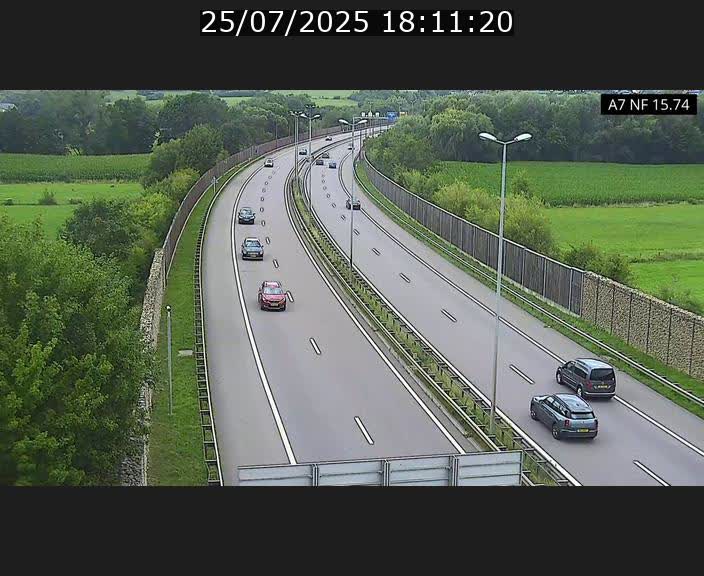 Caméra trafic Luxembourg - A7, Tunnel Mersch, entrée nord, direction Lorentzweiler