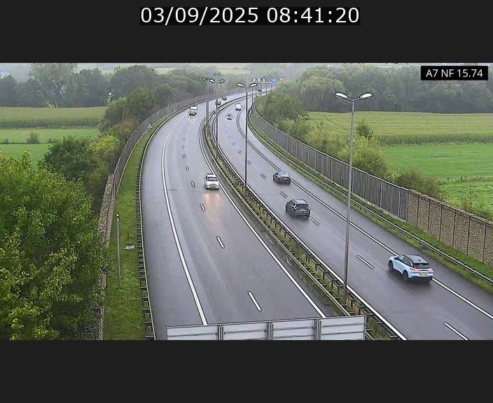 Caméra trafic Luxembourg - A7, Tunnel Mersch, entrée nord, direction Lorentzweiler