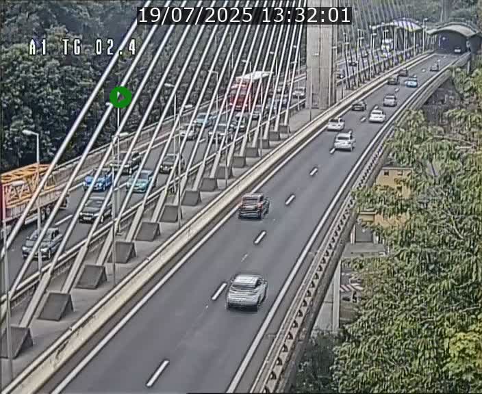 Traffic live webcam Luxembourg Sandweiler - A1 direction Luxembourg-ville - BK 2.4