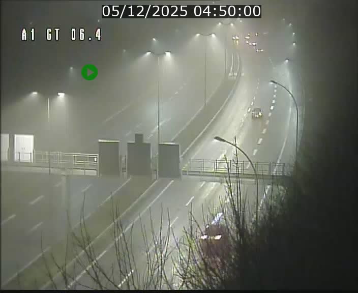 Traffic live webcam Luxembourg Hamm - A1 direction Sandweiler - BK 6.4