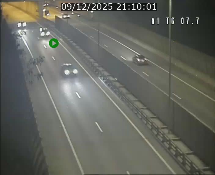 Traffic live webcam Luxembourg Kirchberg - A1 direction Luxembourg-ville - BK 7.7