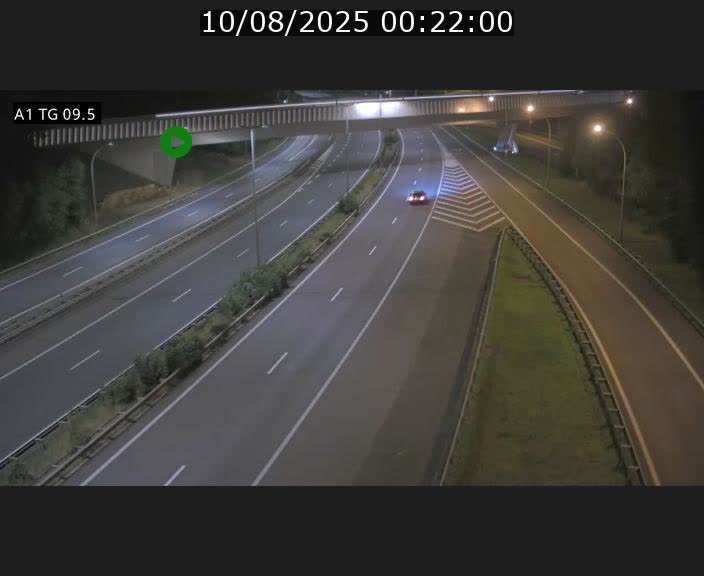 Traffic live webcam Luxembourg Jonction Grünewald - A1 direction Luxembourg-ville - BK 9.5