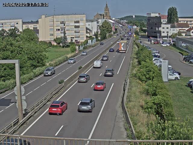 Caméra autoroute France - A31, Thionville direction Metz