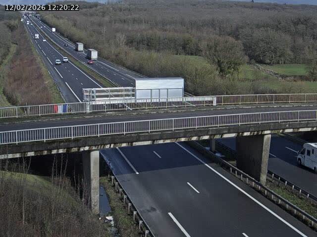 Caméra autoroute France - A31, Zoufftgen direction Luxembourg-ville, à la frontière entre la France et le Luxembourg