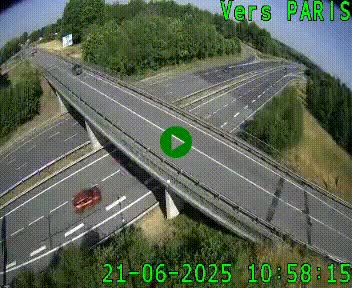 Clone of Caméra routière sur l'autoroute A20 au nord de Limoges, à la jonction avec la N520. Vue orientée vers Paris