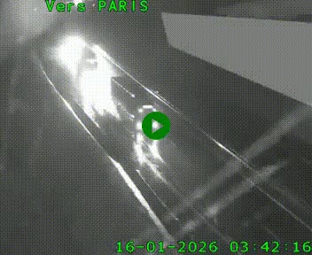 Caméra routière sur l'autoroute A20 à Saint-Pardoux-l'Ortigier, à la jonction avec l'A89. Vue orientée vers Paris