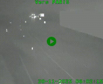 Caméra routière sur l'autoroute A20 à Brive-la-Gaillarde, à la jonction avec l'A89. Vue orientée vers Paris