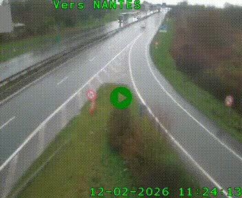 Webcam N147 au nord de Poitiers et à la jonction avec la A10