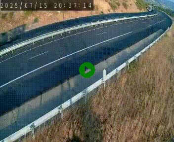 Caméra autoroutière France - A75, Engayresque, entre Millau et Séverac-le-Chateau, en direction de Montpellier